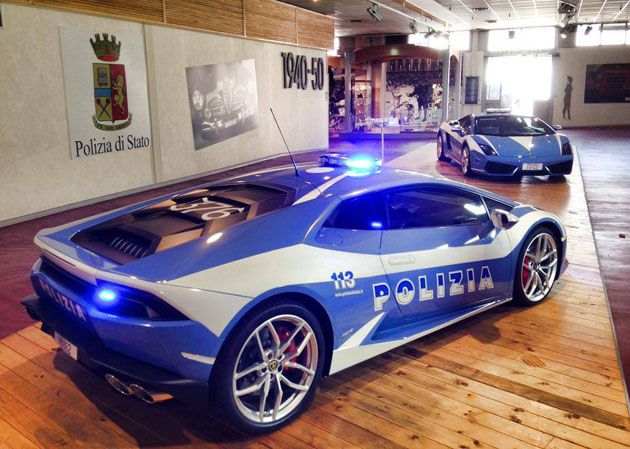 兰博基尼huracán lp610-4 polizia di stato 警车驾到